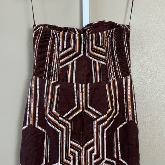 Anthropologie The Soleil Strapless Linen Plunge-Neck Midi Dress - Picture 11 of 16